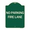Signmission Pavement Stencil No Parking Fire Lane Heavy-Gauge Aluminum Sign, 24" x 18", G-1824-24610 A-DES-G-1824-24610 - alternate 1